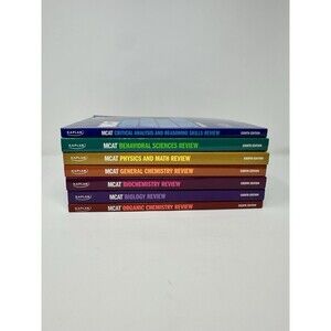 Kaplan MCAT Review 7-Book Set 8th Edition NEW IN BOX
